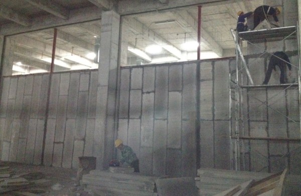 遠大內部輕質隔墻板裝修展示一