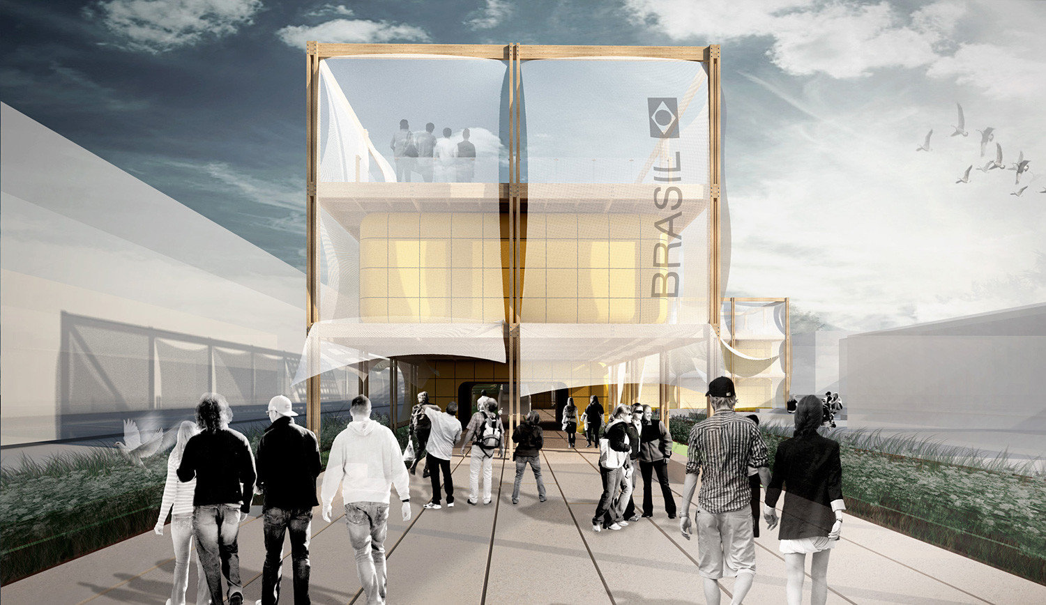 “這個項目的概念是基于不同要求的平衡，它似乎對我們至關重要的反應協調建筑美、功能簡單的挑戰，技術要求高，合理的執行成本，建筑的熱環境控制和能源成本。”